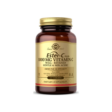 Solgar Ester-c Plus 1000mg vitamin C 60 tablets.